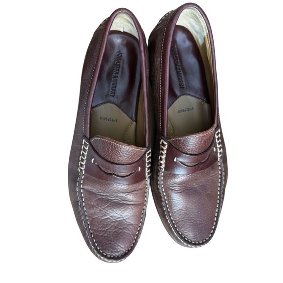 Johnston & Murphy Men\'s Brown Leather Penny Loafers main image 4
